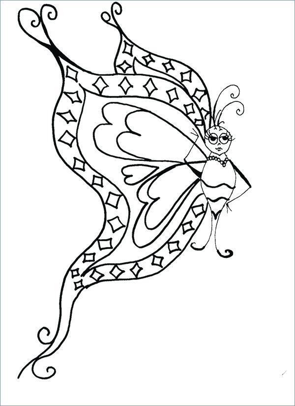 600x825 Purple Violet Flower Coloring Page Easy For Preschool Butterfly