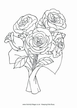 320x452 Violet Flower Coloring Page Pics Violet Flower Coloring Page