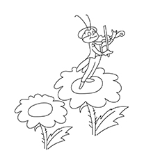 Violin Coloring Page