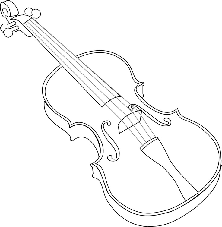 736x753 Drawn Lines Violin