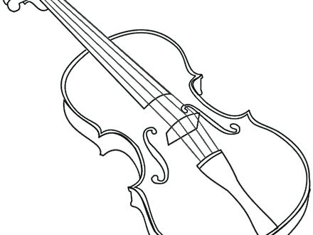 440x330 Violin Coloring Pages Cello Coloring Page As Amazing Coloring