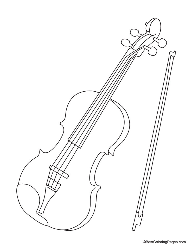 738x954 3 New Violin Coloring Pages Logo And Design Ideas