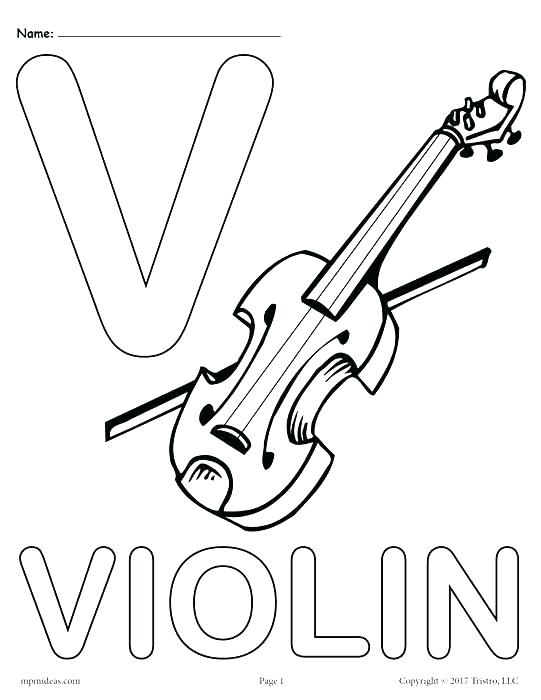 541x700 Violin Coloring Pages Printable