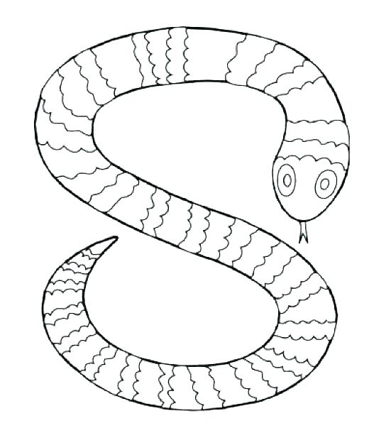 520x596 Viper Snake Coloring Pages Page Eyes Snakes Color For Kids Scary