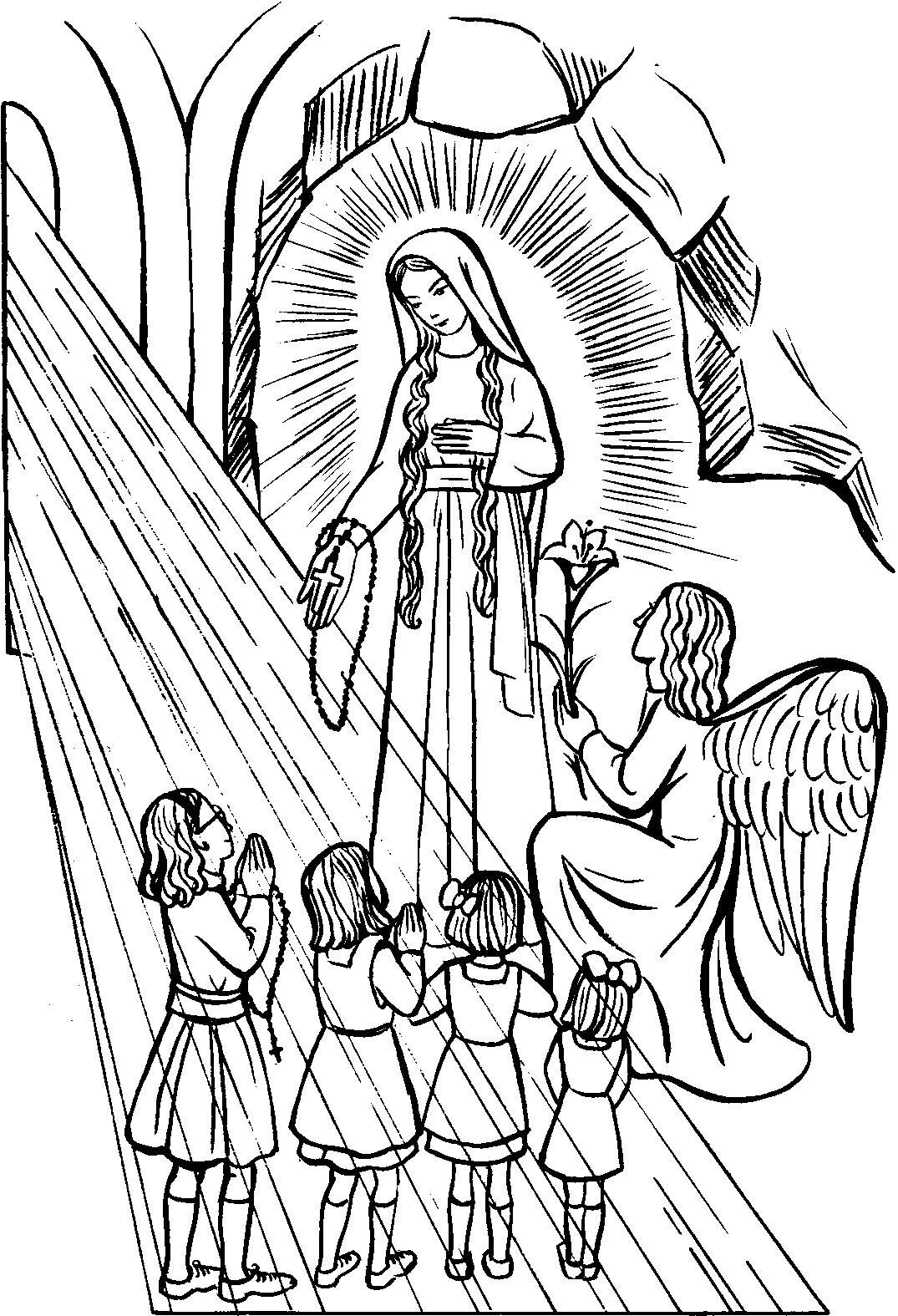 1075x1575 Astonishing Catholic Coloring Pages Best Ideas About Virgen De