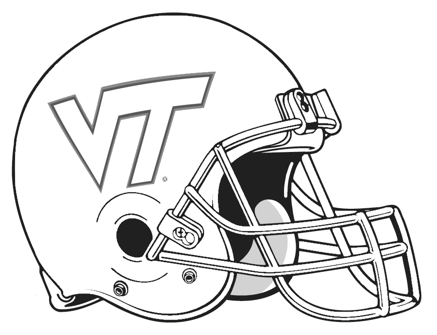 900x690 Free Coloring Pages Of Football Virginia Tech
