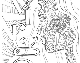 340x270 Horoscope Coloring Etsy