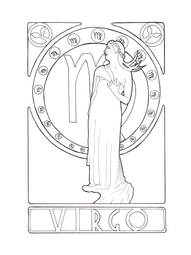 774x1032 Zodiac Virgo By Elinek Desenhos A Journal