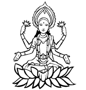 290x303 Lakshmi Coloring Page Amp Coloring Book