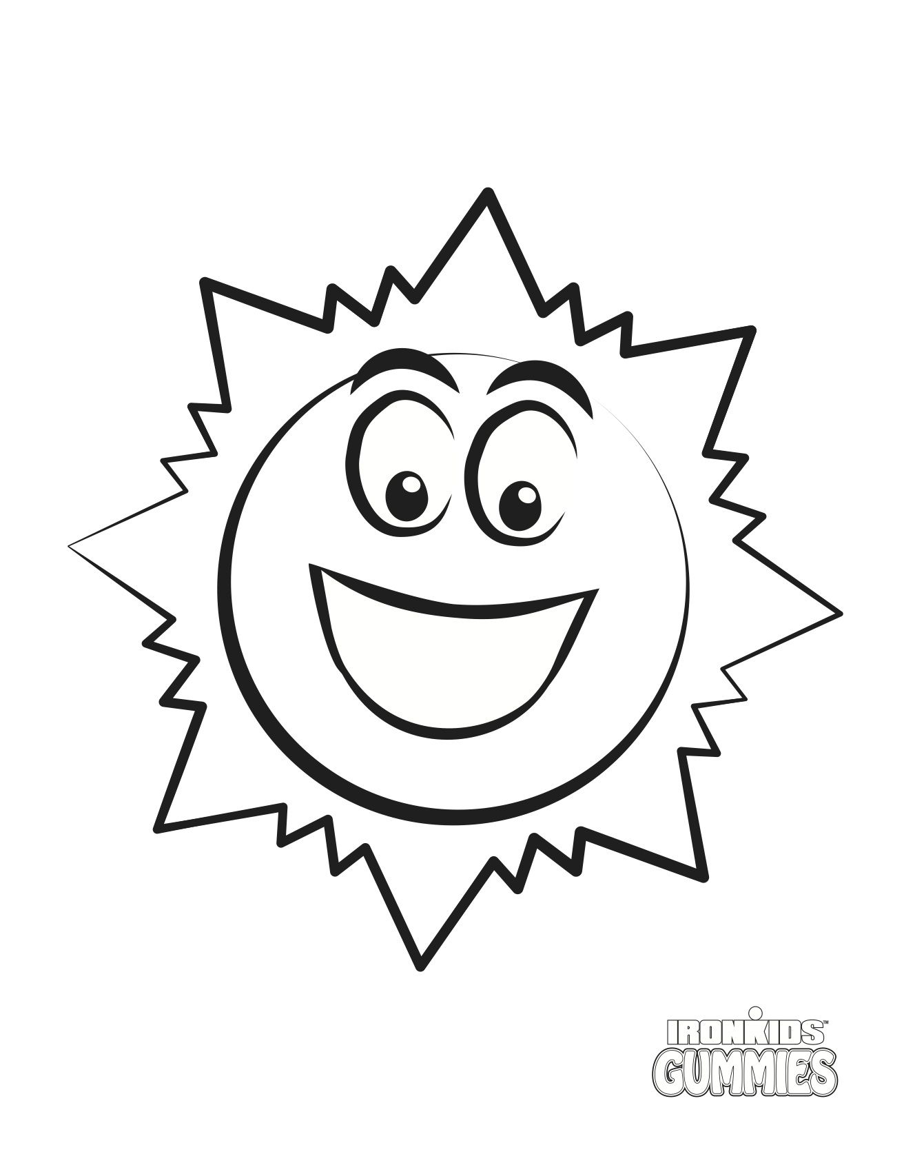 1312x1687 Ironkids Vitamin D Sunshine Colouring Page Colouring Pages