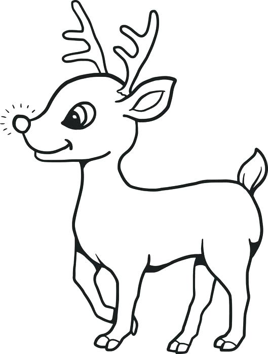529x700 Reindeer Head Coloring Page Coloring Pages Of Reindeer Coloring