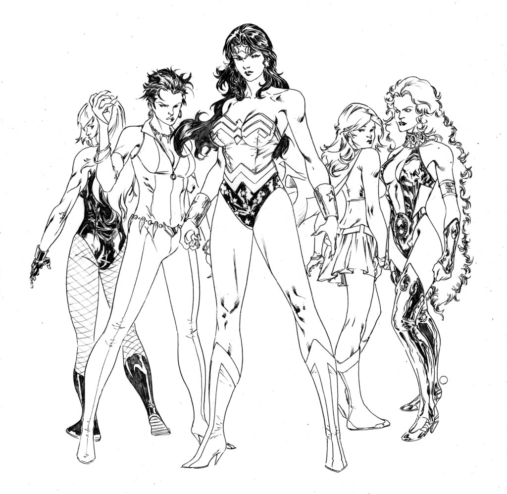 1024x998 Coloring Book For Women Women Of Dc Comics Spiderguile On Dc