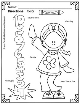 270x350 Years Coloring Pages With Differentiated Seasonal Vocabulary