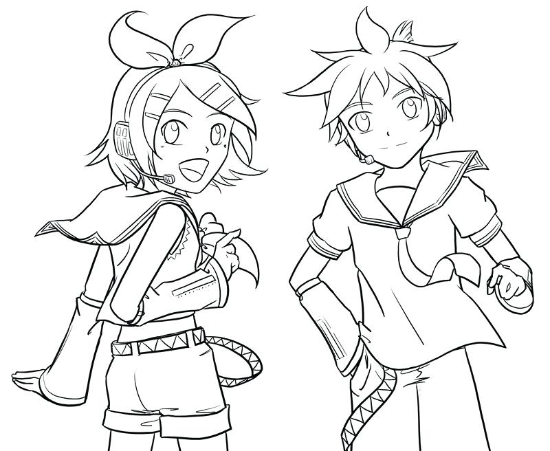 800x656 Para Para Para Para Para A Coloring Vocaloid Len Coloring Pages