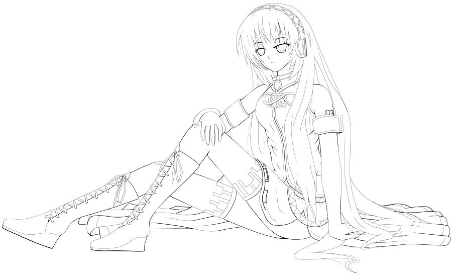 900x555 Vocaloid Coloring Pages By Kagamine Len Coloring Pages