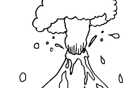 470x300 Volcano Eruption Coloring Pages In Addition To Print V Is