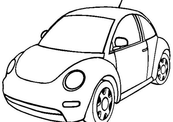 600x425 Volkswagen Beetle Coloring Pages New Volkswagen Beetle Car
