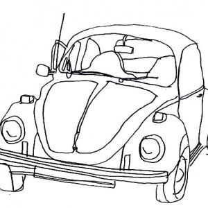 300x300 New Volkswagen Beetle Car Coloring Pages Best Place To Color