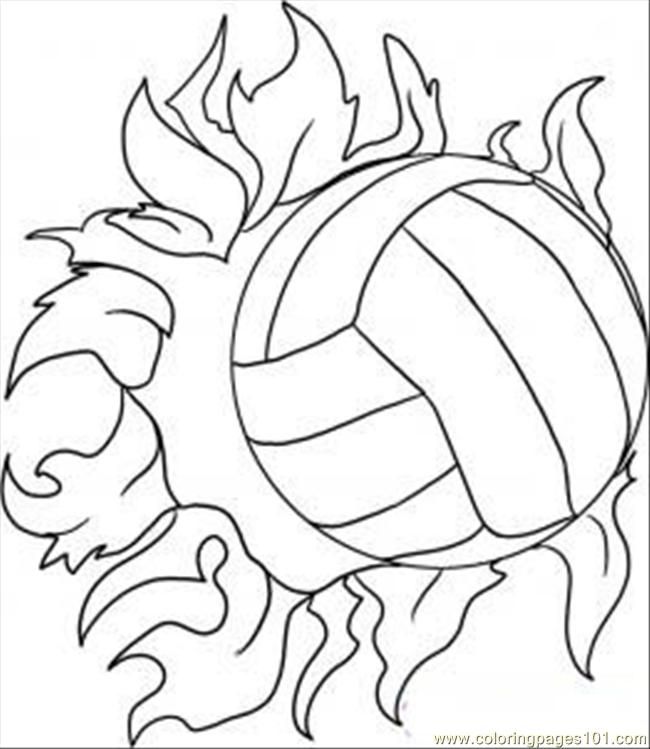 650x749 Volleyball Coloring Pages For Kids Printable Coloring Page
