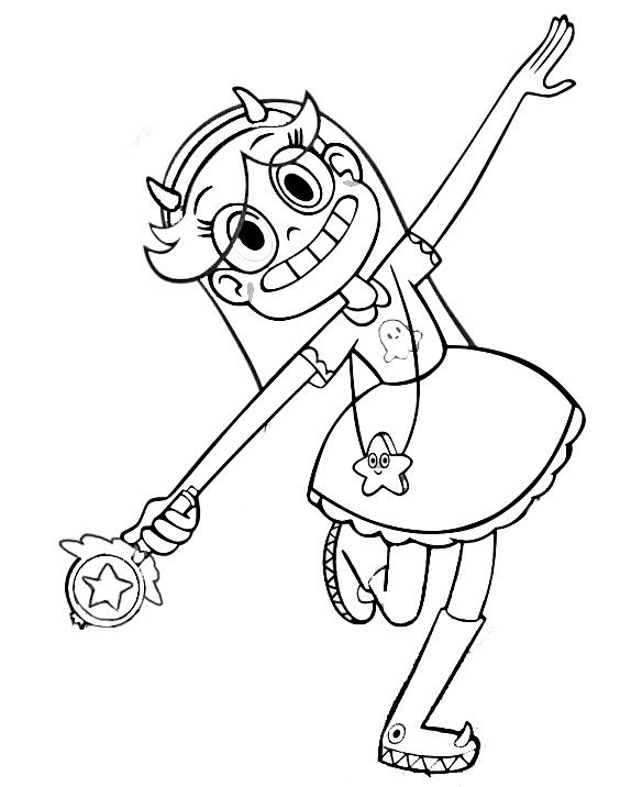 564x716 Star Vs. The Forces Of Evil Coloring Pages To Download And Print