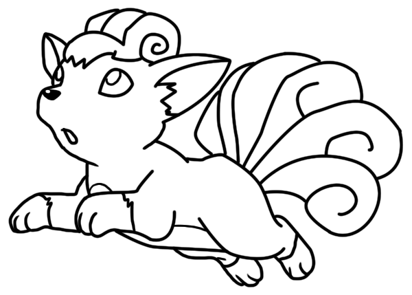 600x429 Vulpix Coloring Page By Bellatrixie White