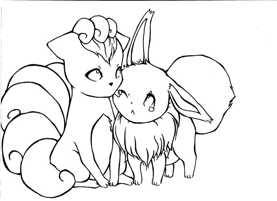 900x654 Vulpix Coloring Pages Download And Print For Free