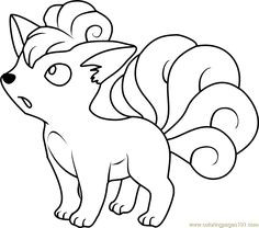 236x208 Pokemon Coloring Pages Of Vulpix Drawings