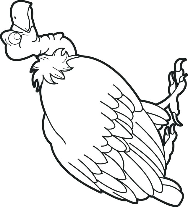 636x700 King Vulture Coloring Pages Kids Coloring Vulture Coloring Pages