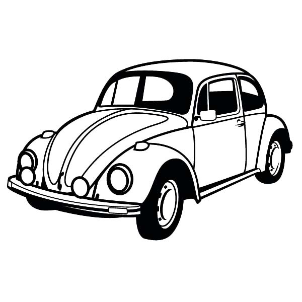600x600 Classic Beetle Car Coloring Pages Best Place To Color
