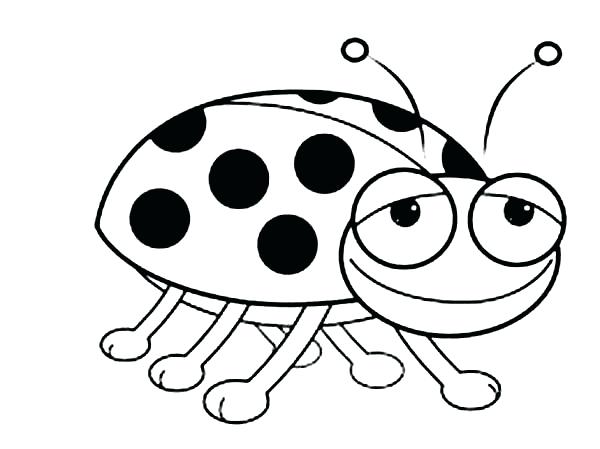 600x449 Bug Coloring Page Smiling Lady Bug Coloring Page Vw Bug Coloring
