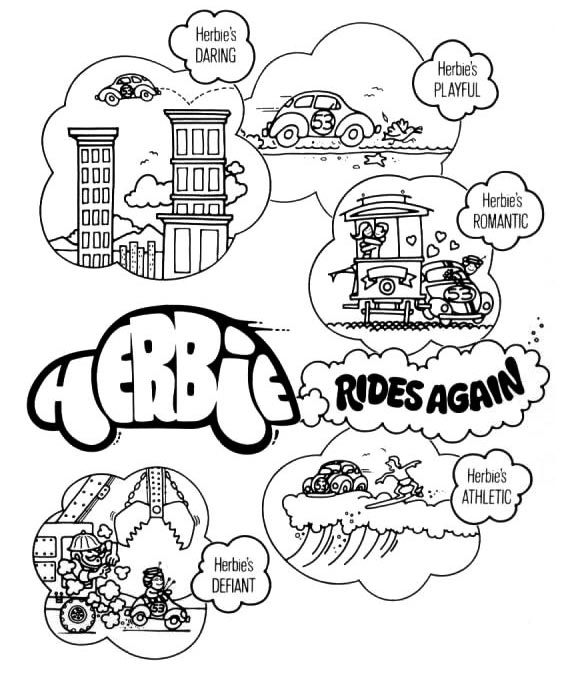 562x675 Page From Herbie. The Love Bug Coloring Book Disney Coloring