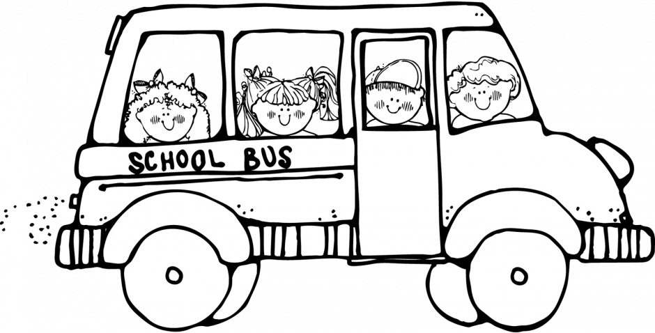 940x478 Bus Coloring Pages C0lor Clipart Panda