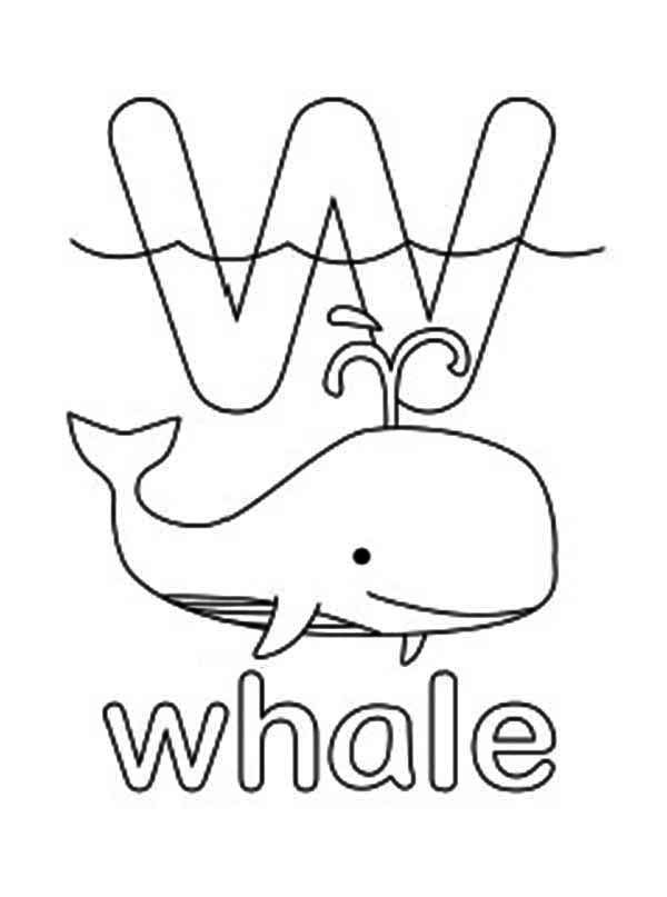 W Coloring Page