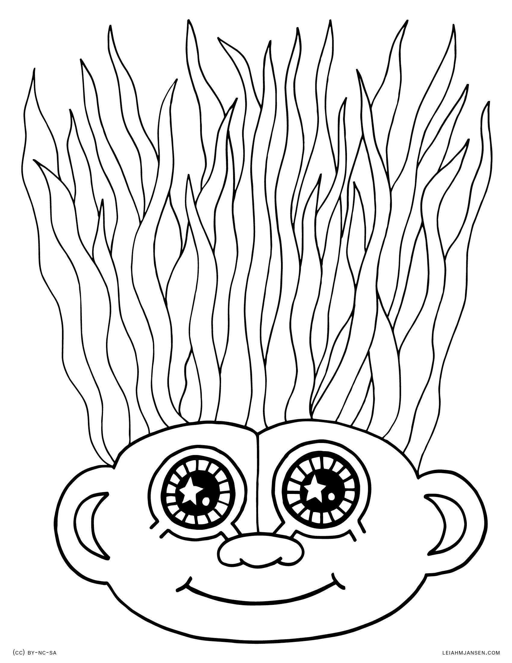 1700x2200 Crazy Hair Coloring Pages Lmj Coloring Page 022 Troll Ebestbuyvn.co