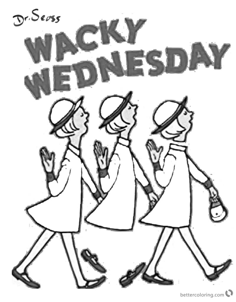 800x1024 Dr Seuss Wacky Wednesday Coloring Pages