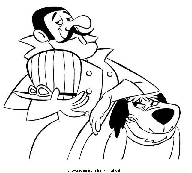 640x578 Wacky Races Coloring Pages