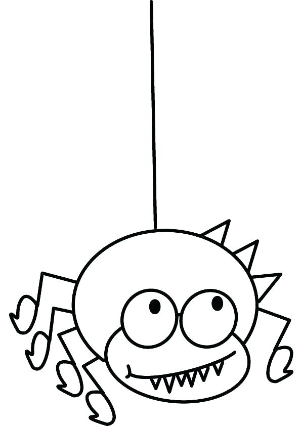 595x842 Coloring Spider Coloring Sheets Pages Free Printable Halloween