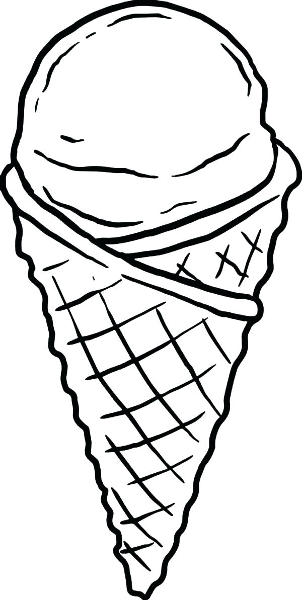 600x1193 Ice Cream Sundae Coloring Page Ice Cream Coloring Page Drawn