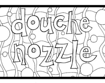 340x270 Twat Waffle Adult Swearing Coloring Sheet Instant Download
