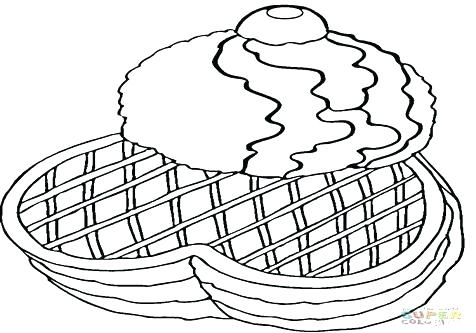 476x333 Waffle Coloring Page Bacon And Eggs Coloring Pages Waffles Waffle