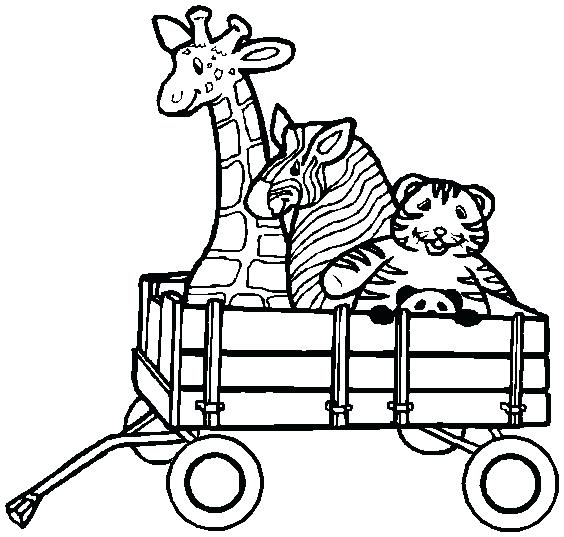 564x537 Printable Coloring Page Toys In A Wagon Coloring Index Wagon