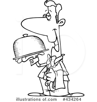 400x420 Waiter Clipart