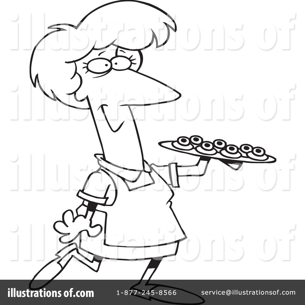 1024x1024 Waitress Clipart