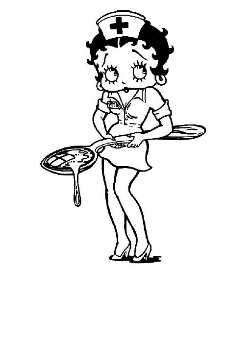 512x700 Free Printable Betty Boop Coloring Pages For Kids