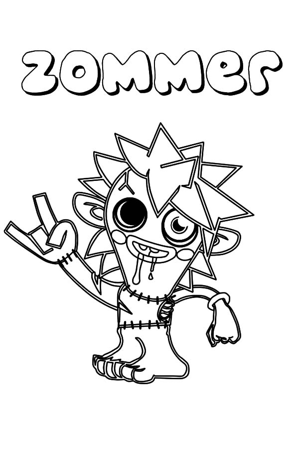 600x917 Moshi Monster Waldo Coloring Pages Color Luna