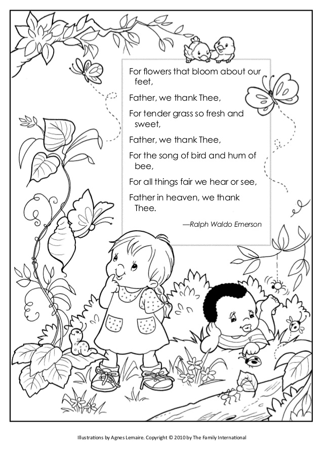 638x903 Coloring Pages Shout For Joy And Father We Thank Thee