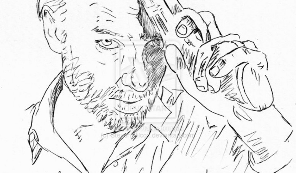 Walking Dead Zombie Coloring Pages