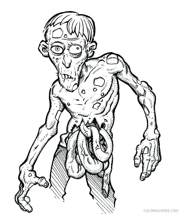 600x712 Zombie Coloring Pages Zombie Coloring Pages Sunflower Sweet Smile