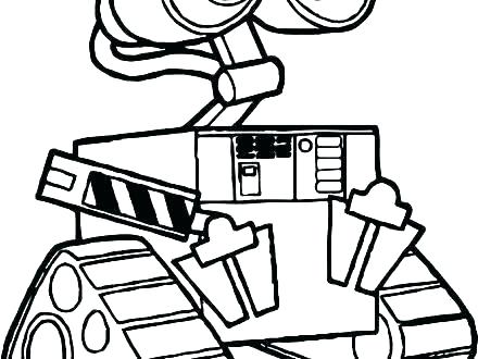 440x330 Coloring Pages For Kids Valentines Wall E Page Giant Pixar Walle