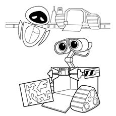 Wall E And Eve Coloring Pages